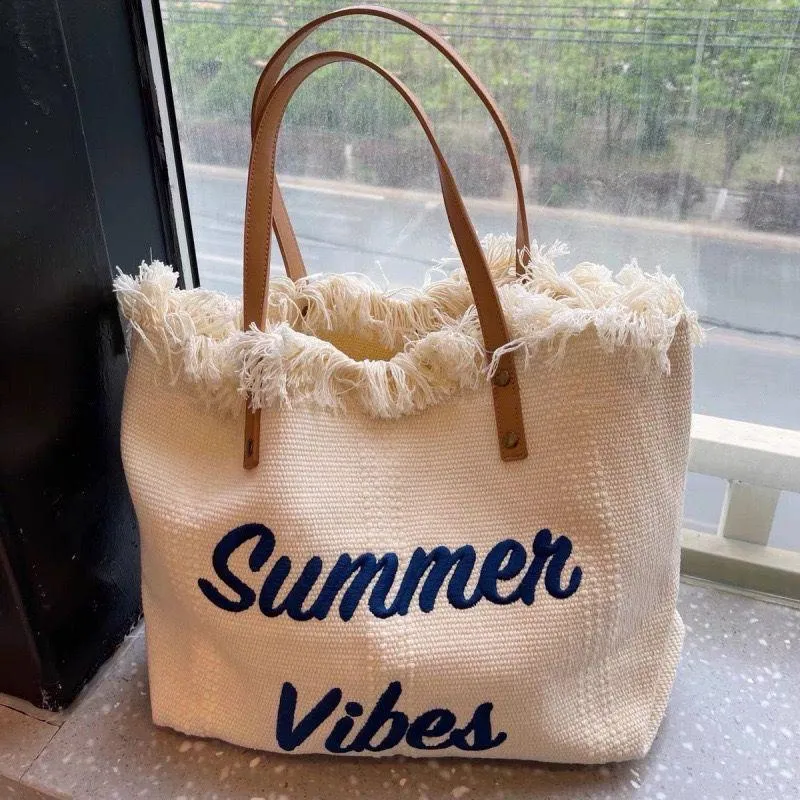 Summer Vibes Bag(Cream)