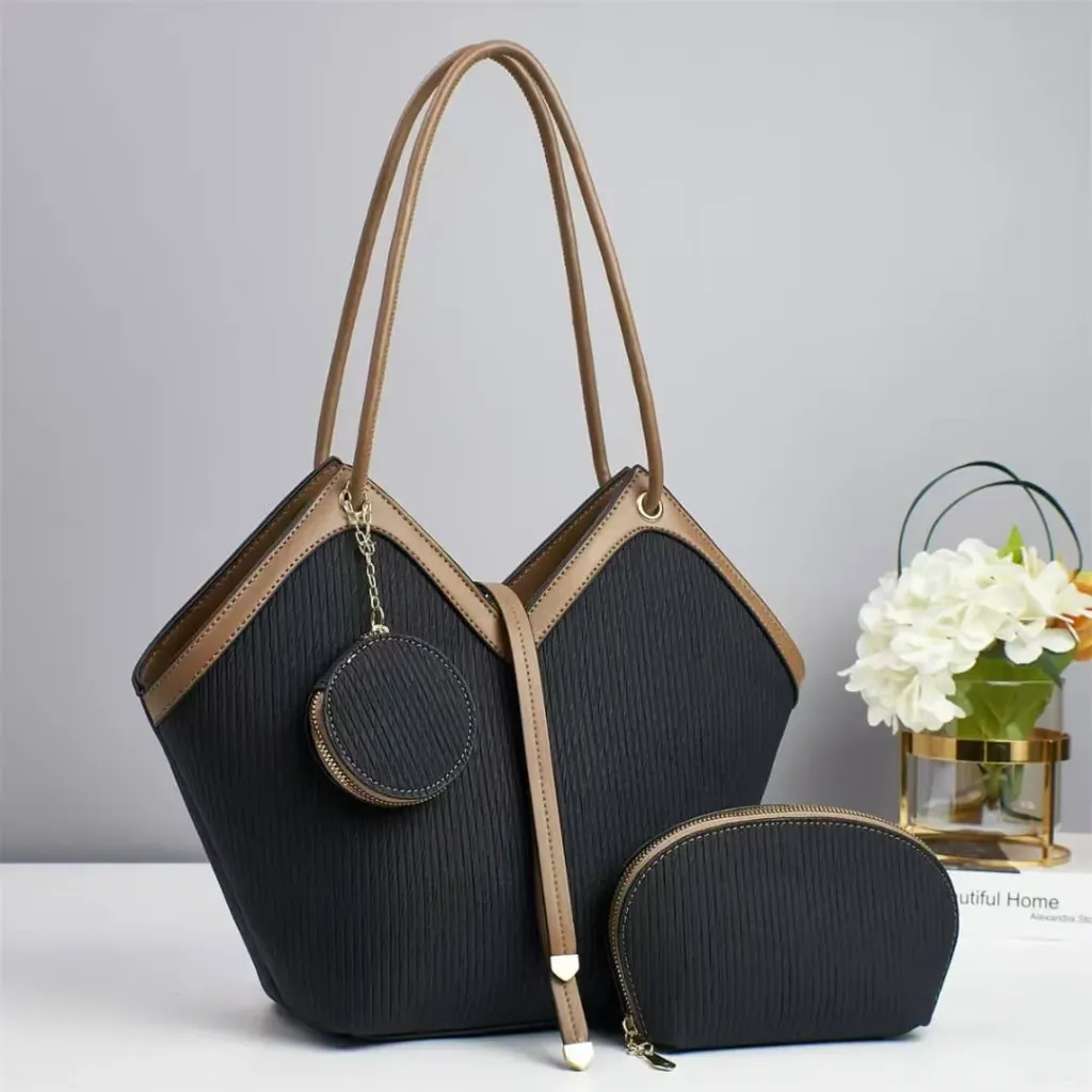 Three in one fashion bag ( Black )